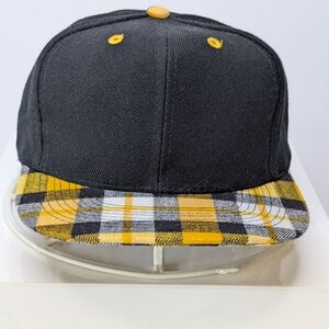OTTO CAP Black And Gold Plaid Pittsburgh Steelers Snapback Hat